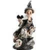 Outlet National Tree Company 10 in. Halloween Spooky Witch on a Broom Decoration