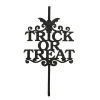 National Tree Company 19 in. Halloween Trick or Treat Metal Wreath Hanger