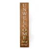 New National Tree Company 39 in. Halloween Unwelcome Just Go Away Wooden Hanging Porch Sign Decoration