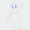 Best National Tree Company 51 in. Halloween Waving Ghost Lighted Sign Decoration with LED Lights