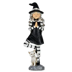 National Tree Company 9 in. Halloween Witch in a Yoga Pose Tabletop Decoration