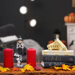 National Tree Company 9 in. Halloween Witch in a Yoga Pose Tabletop Decoration