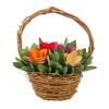 Hot National Tree Company 10 in. Handcrafted Multicolor Floral Basket