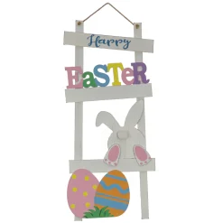 Sale National Tree Company 36 in. Happy Easter Hanging Wall Decoration with Bunny and Eggs