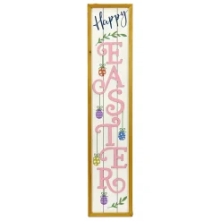 Best National Tree Company 43 in. Happy Easter Sign Porch Decoration