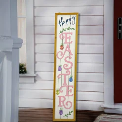 Best National Tree Company 43 in. Happy Easter Sign Porch Decoration