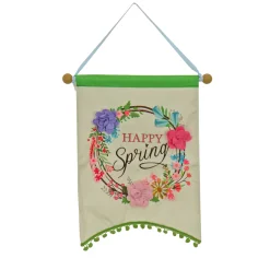 National Tree Company 18 in. Happy Spring Hanging Banner Decoration