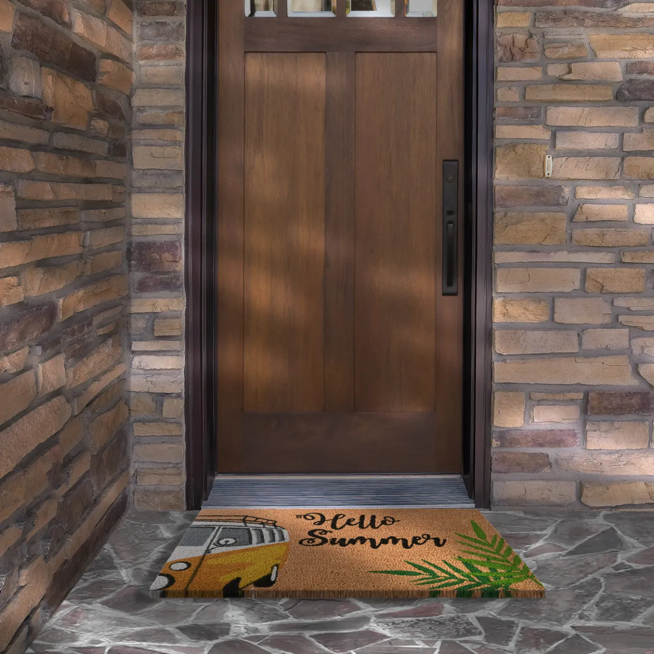 National Tree Company 30 in. Hello Summer Coir Doormat