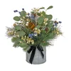 New National Tree Company 17 in. HGTV Home Collection Swiss Chic Arrangement