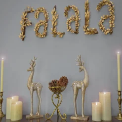 Discount National Tree Company 7 in. HGTV Home Collection Fa La La Wall Decoration