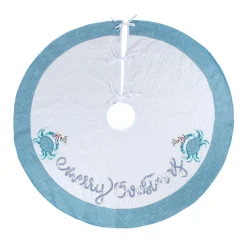 Outlet National Tree Company 52 in. HGTV Home Collection Embroidered Coastal Colors Tree Skirt