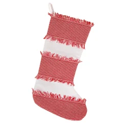 New National Tree Company 18 in. HGTV Home Collection Ric Rac Border Stocking