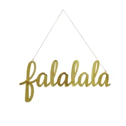 Discount National Tree Company 19 in. HGTV Home Collection Falalala Metal Wall Decoration