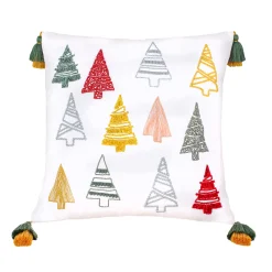 Discount National Tree Company 18 in. HGTV Home Collection Evergreen Forest Christmas Pillow