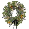New National Tree Company 28 in. HGTV Home Collection Swiss Chic Wreath