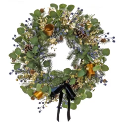 New National Tree Company 28 in. HGTV Home Collection Swiss Chic Wreath