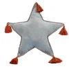 Clearance National Tree Company 16 in. HGTV Home Collection Star Shape Pillow, Light Blue