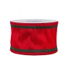 New National Tree Company 3 in. HGTV Home Collection Dupioni Double-Sided Ribbon, Red & Green