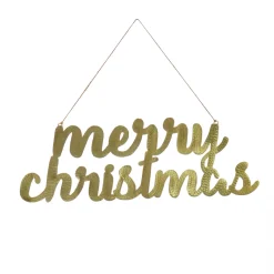National Tree Company 19 in. HGTV Home Collection Merry Christmas Metal Wall Decoration