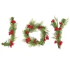 National Tree Company 5 in. HGTV Home Collection Evergreen JOY Wall Decoration