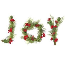 National Tree Company 5 in. HGTV Home Collection Evergreen JOY Wall Decoration