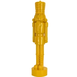 Hot National Tree Company 18 in. HGTV Home Collection Nutcracker Christmas Decor, Yellow
