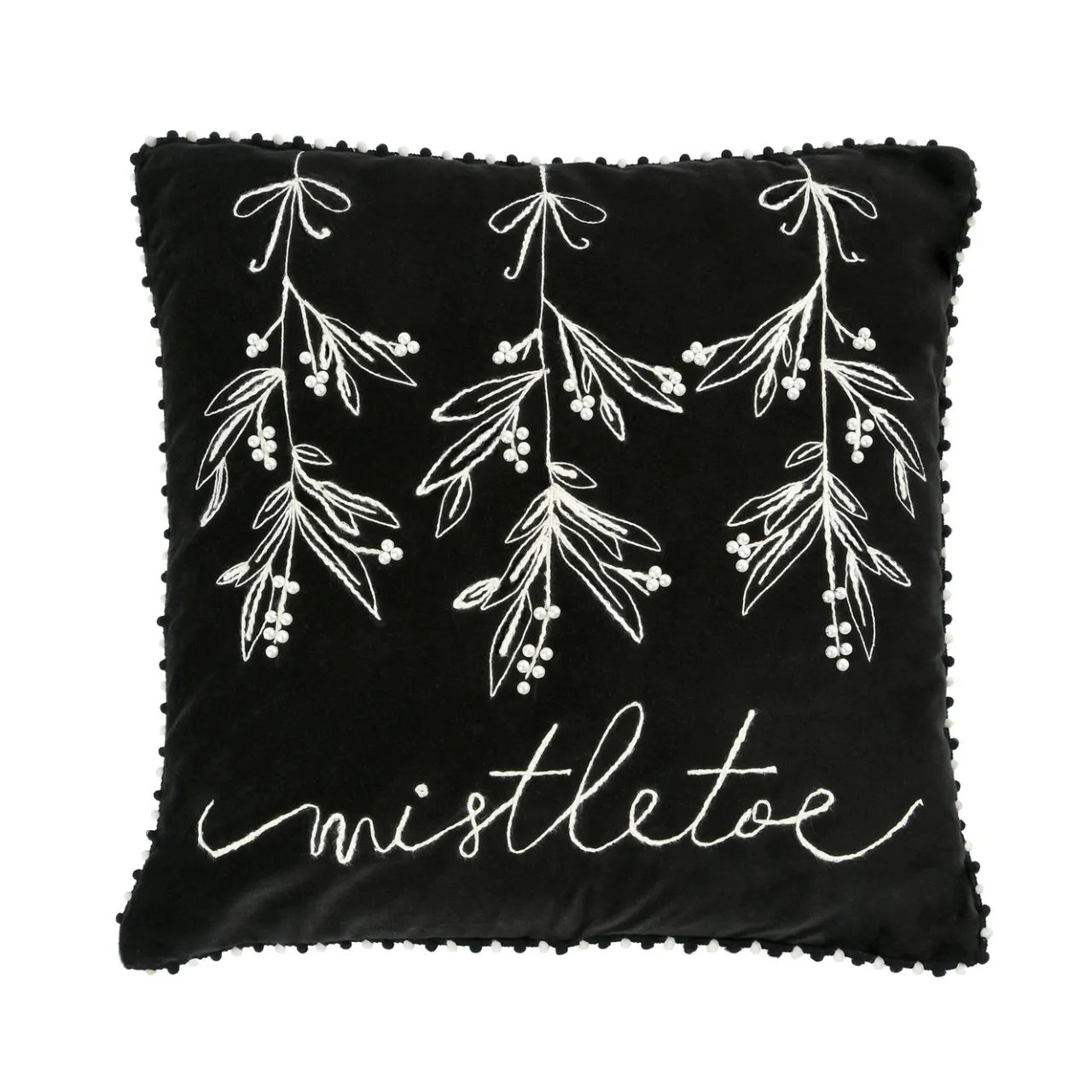 Best National Tree Company 18 in. HGTV Home Collection Mistletoe Pillow
