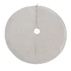 Sale National Tree Company 60 in. HGTV Home Collection Quilted Velvet Tree Skirt, Ivory