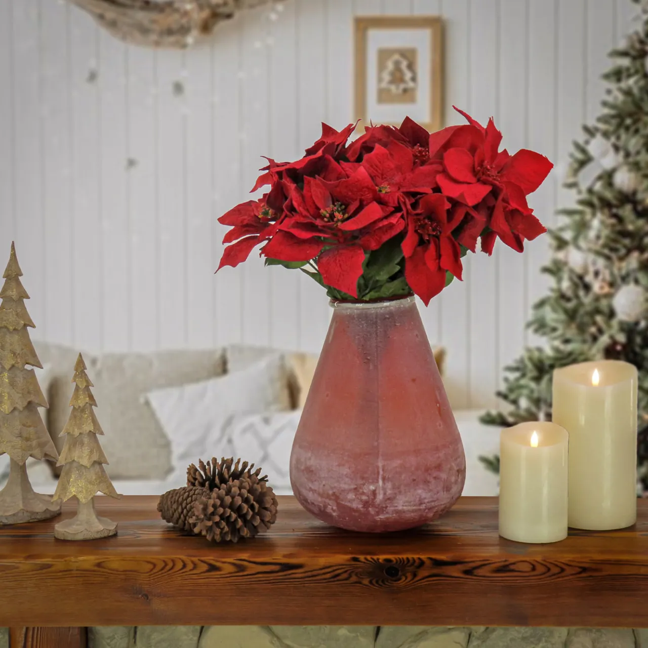 Discount National Tree Company 13 in. HGTV Home Collection Buried Vase, Rust