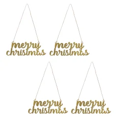 Hot National Tree Company 9 in. HGTV Home Collection Merry Christmas Metal Ornament Set