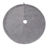 Online National Tree Company 60 in. HGTV Home Collection Quilted Velvet Tree Skirt, Silver