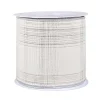 Outlet National Tree Company 3 in. HGTV Home Collection Double-Fused Silver Plaid Ribbon