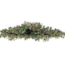 Hot National Tree Company 60 in. HGTV Home Collection Swiss Chic Mantle Swag