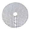 Discount National Tree Company 48 in. HGTV Home Collection Black White Ric Rac Border Tree Skirt