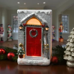 Hot National Tree Company 10 in. Holiday Door Front