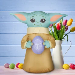 Online National Tree Company 18 in. Inflatable Baby Yoda Easter Decoration