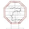 Online National Tree Company 44 in. LED Light Strip “Santa Stop Here in. Sign