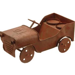 Hot National Tree Company 14 in. Metal Car Lawn Ornament and Candleholder