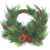 Outlet National Tree Company 26 in. Mixed Bristle Pine Decorated Wreath