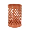 Clearance National Tree Company 12 in. Modern Design and Finish Pastel Orange Outdoor Lantern Candleholder