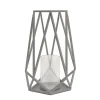Outlet National Tree Company 12 in. Modern Design and Finish Glacier Gray Outdoor Lantern Candleholder