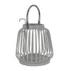 Online National Tree Company 11 in. Modern Design and Finish Glacier Gray Outdoor Lantern Candleholder