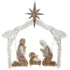 Sale National Tree Company 72 in. Nativity Scene with White LED Lights