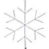 Outlet National Tree Company 16 in. Neon Styled Snow Flake Decoration with White LED Lights