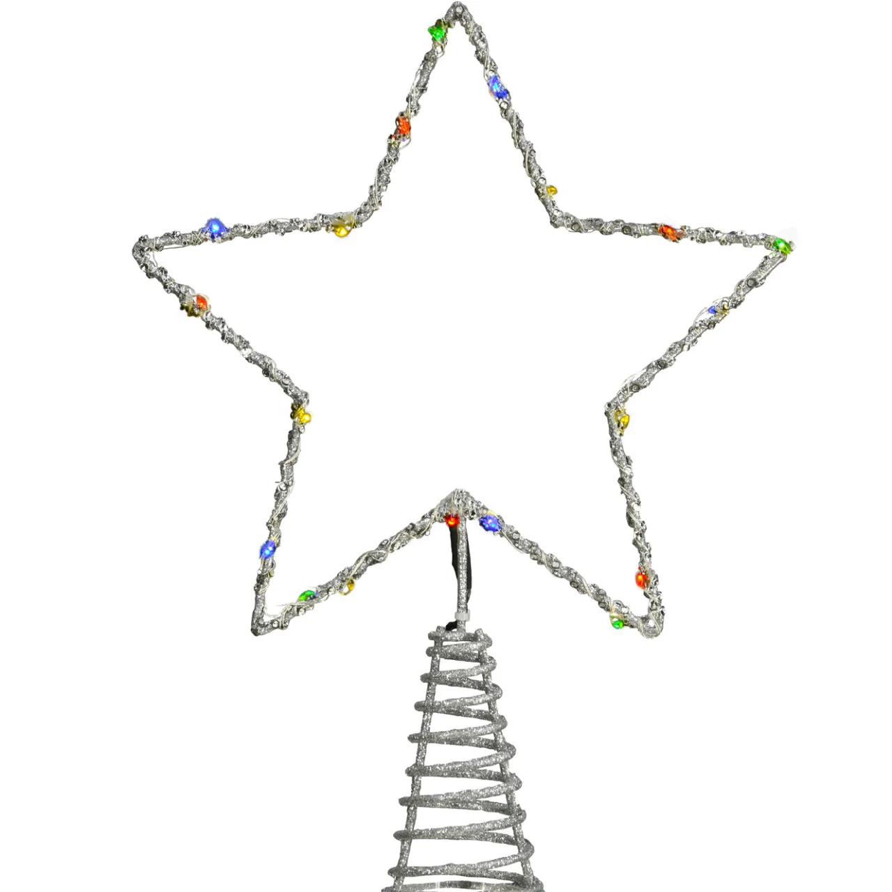 Outlet National Tree Company 13.5 in. Open Star Tree Top for Artificial Trees with Dual Color Lights