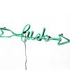 Outlet National Tree Company 20 in. Patrick's Day 2D Green Neon St "Luck" Sign Decoration with Lights