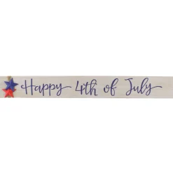 Outlet National Tree Company 19 in. Patriotic Happy 4th of July Table Decoration