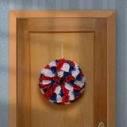 Clearance National Tree Company 14 in. Patriotic Rose Wreath