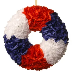 Outlet National Tree Company 18 in. Patriotic Rose Wreath