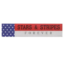 Online National Tree Company 19 in. Patriotic Stars & Stripes Forever Table Decoration